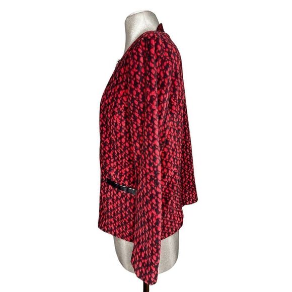 Bob Mackie Sz M Wearable Art Fleece Jacket - Picture 3 of 6